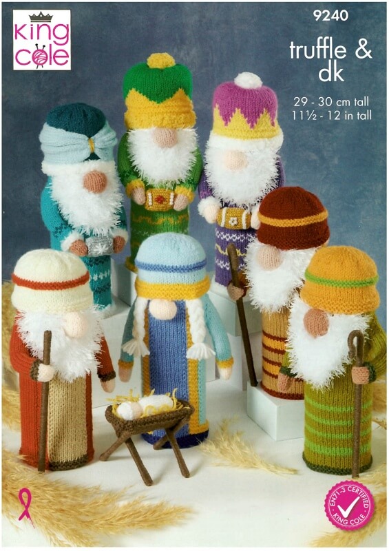King Cole Gonks Nativity Pattern 9240