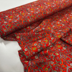 Sketched Flower Vine Lyocell Twill