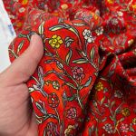 Sketched Flower Vine Lyocell Twill