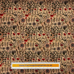 Wildflowers Warm Beige Lyocell Twill
