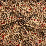 Wildflowers Warm Beige Lyocell Twill