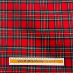 Red Stewart Tartan Brushed Cotton