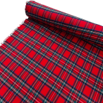 Red Stewart Tartan Brushed Cotton