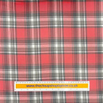 Pink and Grey Plaid Brushed Cotton