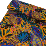 Painted Tribal Leaves Viscose Jersey