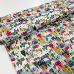 Christmas Village Wide Cotton
