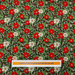 Poinsettia Foliage Wide Cotton