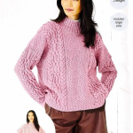 Stylecraft Cable and Texture Sweater and Tank Pattern 10284