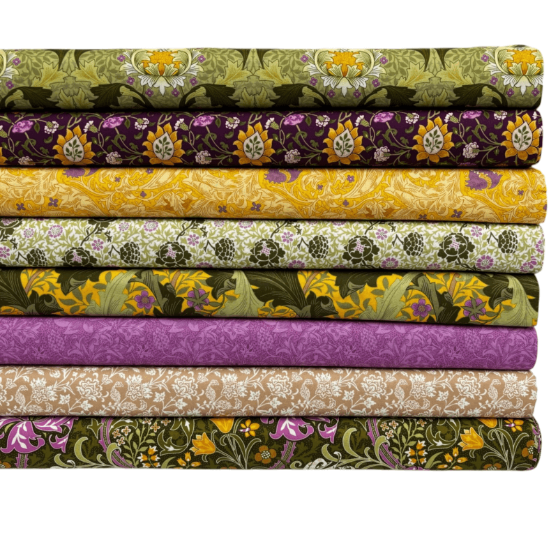 William Morris Olive Orchard Quilting Cottons