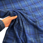 Royal Blue Check Wool