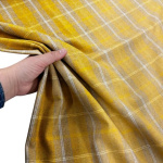 Mustard Gold Check Wool