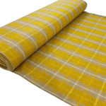 Mustard Gold Check Wool