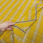 Mustard Gold Check Wool