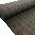 Dark Olive Check Wool