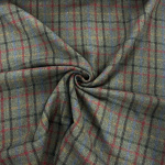 Dark Olive Check Wool