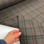Dark Olive Check Wool