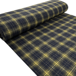 Navy and Olive Check Wool